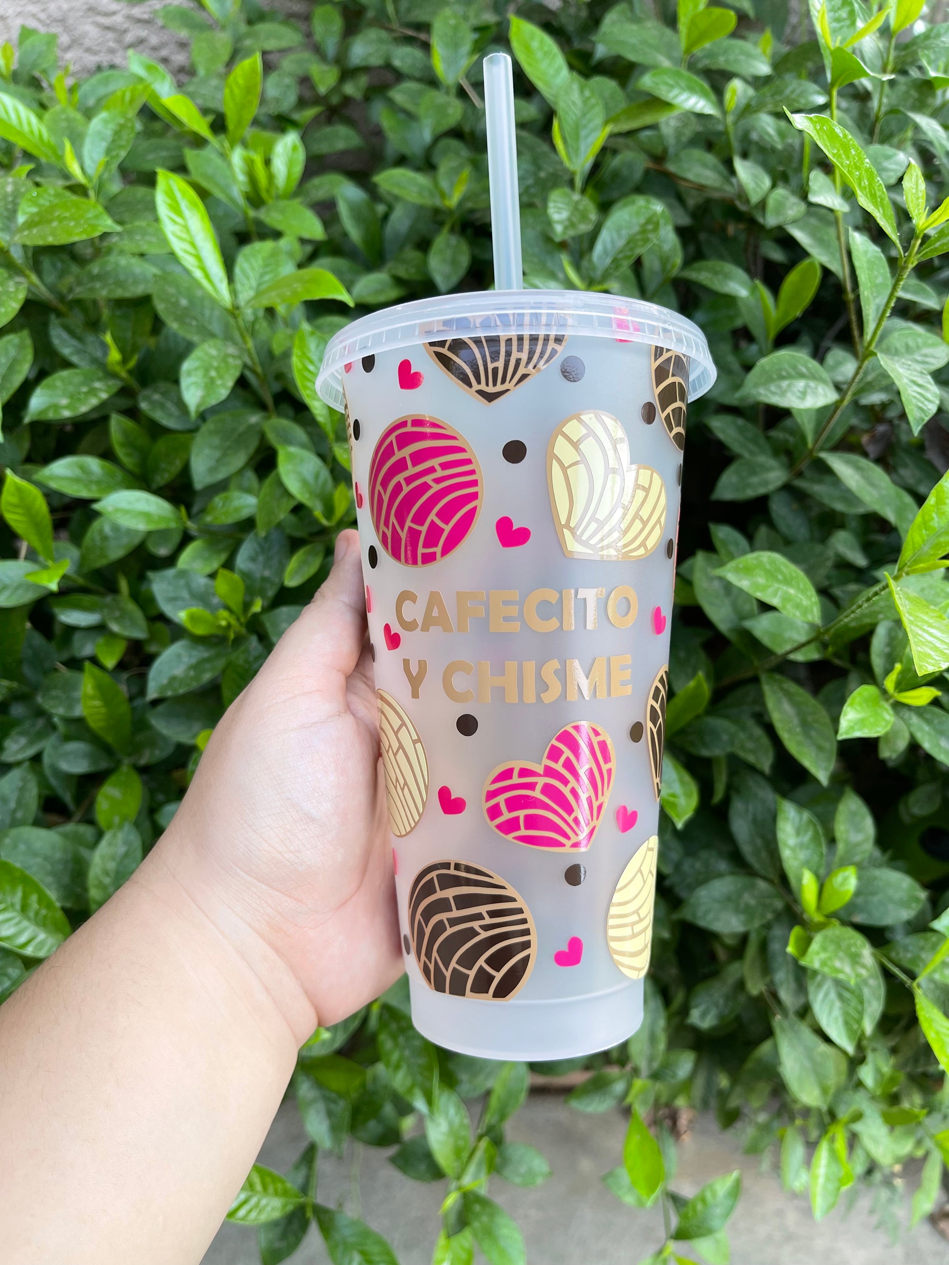 Cafecito & Chisme 24oz Cold Cup – BOLD Crafting